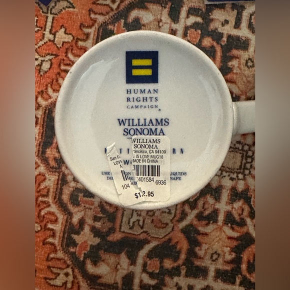 Set Of 4 Brand New W/ Original Tags ‘Love is Love’ Mugs Human Rights Campaign - Picture 7 of 16